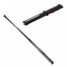 Set doua accesorii autoaparare IdeallStore®, baston electrosoc TW-809 Defence si baston telescopic, 77 cm