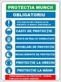 Placuta reflectorizanta pentru santier obligatoriu echipamente de protectia muncii