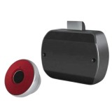 Incuietoare inteligenta SmartPass cu amprenta, rosie, pentru sertar si mobilier, model DRW-T5-RED