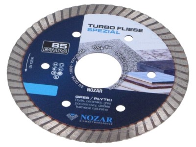 Disc de tăiere diamantat NOZAR DIAMANTWERKZEUGE &amp;Oslash; 85mm, &amp;Oslash; orif 22,23mm foto