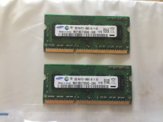 Kit 4GB DDR3 (2x2GB) Memorie Laptop PC3-10600S Samsung foto