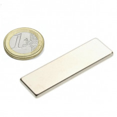 Magnet neodim bloc, 50x15x5 mm, putere 13,5 kg, N50