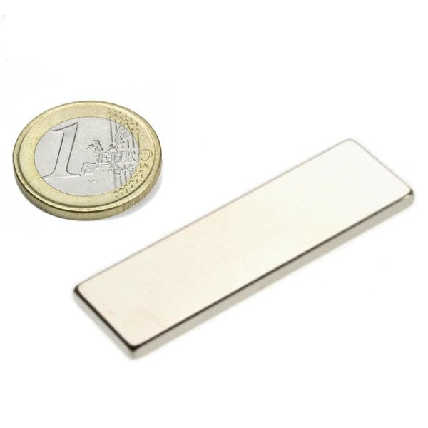 Magnet neodim bloc, 50x15x5 mm, putere 13,5 kg, N50
