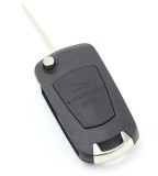 Carcasa cheie auto Techstar, compatibila Opel Astra, Corsa, Vectra, Meriva, tip briceag, cu 2 butoane, lama pe stanga, culoare neagra