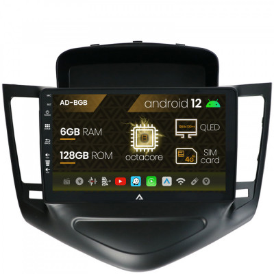 Navigatie Chevrolet Cruze (2008-2014), Android 12, B-Octacore 6GB RAM + 128GB ROM, 9 Inch - AD-BGB9006+AD-BGRKIT237 foto