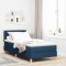 vidaXL Pat boxspring cu saltea cu saltea albastru 80 x 200 cm țesătură 3338803