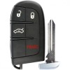 Carcasa Cheie Auto Techstar&reg; Chrysler, Dodge, Jeep, Fiat, 4 Butoane, Cu Lama, Pini Baterie