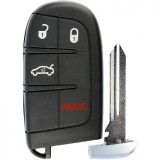Carcasa Cheie Auto Techstar&reg; Chrysler, Dodge, Jeep, Fiat, 4 Butoane, Cu Lama, Pini Baterie