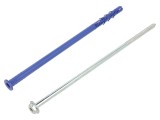 Diblu pin cu șurub 10x240mm, oțel zincat, 25buc, FF1