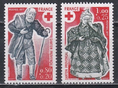 Franta 1977 - Crucea Rosie, MNH foto