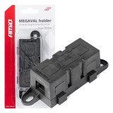 Suport carcasa soclu pentru siguranta Megaval MAX 500A cu suruburi M8, conform RoHS si EC, cutii conectabile, AMiO 03507
