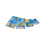 Punga cadou din hartie cu inchidere tip plic- Harta Lumii,23x33x4+6cm