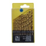 Cumpara ieftin Set 13 burghie HSS Titan, DIN 338, pentru metal, de la 1.5 la 6.5mm, FAE-30767
