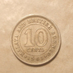 MALAYA SI BORNEO 10 CENTI 1961