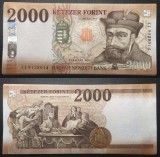 UNGARIA █ bancnota █ 2000 Forint █ 2025 █ P-204c █ UNC █ necirculata