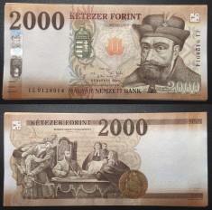 UNGARIA █ bancnota █ 2000 Forint █ 2025 █ P-204c █ UNC █ necirculata