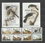 BHUTAN 1985 FAUNA PASARI AUDUBON