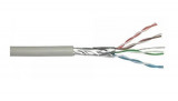 Cablu FTP CAT5 aluminiu cuprat 4x2x0.5mm, rola 305 m, culoare gri SafetyGuard Surveillance, Rovision
