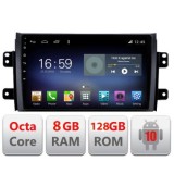 Navigatie SUZUKI SX4 2006-2013 F-124 Octa Core cu Android Radio Bluetooth Internet GPS WIFI DSP 8+128GB 4G CarStore Technology