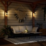 VidaXL Felinare solare de perete de exterior 4 buc. alb