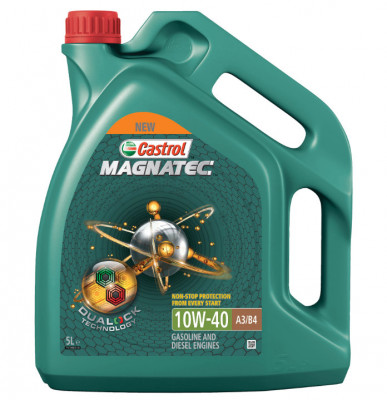 ULEI MOTOR SEMISINTETIC CASTROL MAGNATEC 10W40 ACEA A3 B4 (BENZINA SI MOTORINA) 5L foto