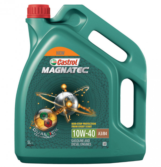 ULEI MOTOR SEMISINTETIC CASTROL MAGNATEC 10W40 ACEA A3 B4 (BENZINA SI MOTORINA) 5L