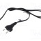Cablu 2x0,5mm2 CEE 7/16 mufă PVC 1,2m negru 2,5A POS