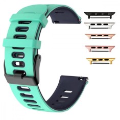 Curea silicon, compatibila Apple Watch 9|8|7|6|5|4|3|2|1 Series, 41mm|40mm|38mm, Sage Green