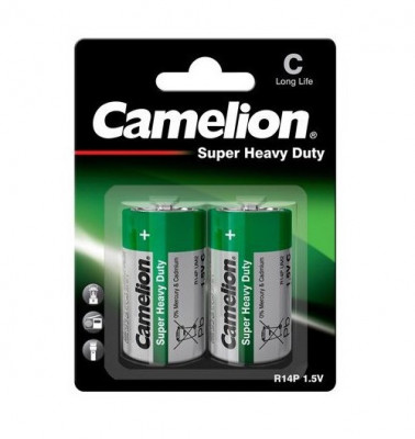 Baterie Camelion Super Heavy Duty C R14 1,5V zinc carbon set 2 buc. foto