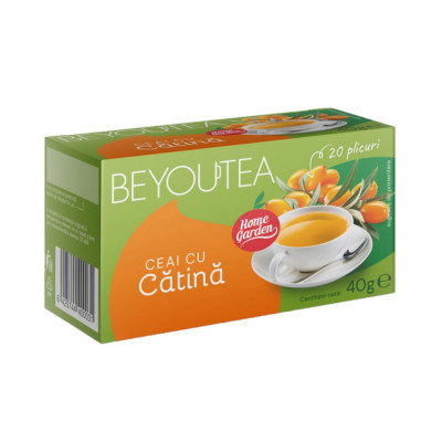 Cutie 20 Plicuri Ceai cu Catina BEYOUTEA, Ceai cu Fructe, Pliculete de Ceai, Pliculete Ceai de Catina, Ceai Catina BEYOUTEA, Cutie Ceai de Fructe de C foto