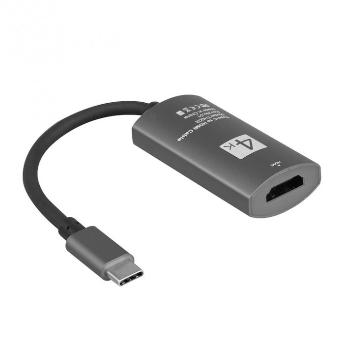 Adaptor convertor video USB-C la HDMI, Thunderbolt 3 / USB 3.1 Type-C catre HDMI, pentru laptop, telefon, suporta 4K