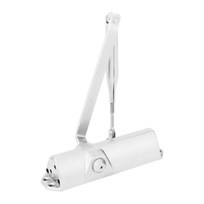 Amortizor hidraulic alb cu brat articulat - DORMA TS68-W foto