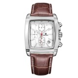 Cumpara ieftin Ceas barbatesc, Megir, Clasic, Quartz, Curea din piele naturala, Afisaj analog, Otel inoxidabil, Casual / Business / Fashion, Cronograf