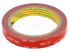 Bandă de fixare acril gri 15mm x 5,5m 3M