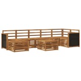 vidaXL Set de canapele de exterior 7 pcs natural Lemn Solid de Acacia 3384640