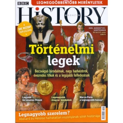 BBC History - 2025. XV. &amp;eacute;vfolyam 8-9. sz&amp;aacute;m - Augusztus-szeptember - T&amp;ouml;rt&amp;eacute;nelmi legek foto