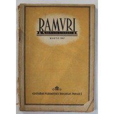 RAMURI , REVISTA LITERARA , NR. 3 , 1947