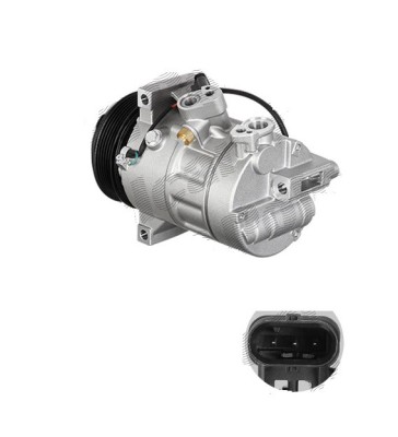 Compresor aer conditionat Mercedes Clasa C (W205), 2013-, motorizare 1.6 T 95/115kw, C160/C180; benzina ; 1.6 cdi 100kw, C200 d; diesel, rola curea 1 foto