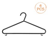 Set de 6 Umerașe de Plastic Negru 35 cm, CMCLASS