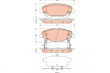 TRW GDB3518 set placute frana,frana disc