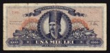 ROMANIA 1000 1.000 LEI - IUNIE 1947 cu stema REGALA . Data rara data de emisie . VF
