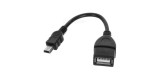 Cablu OTG miniUSB mama - USB A tata