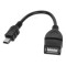 Cablu OTG miniUSB mama - USB A tata