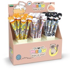 Creion grafic Pisica somnoroasa, 3 modele (36 buc/display)