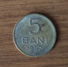 5 bani 1957, RPR / Rom&amp;acirc;nia foto