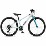 Cumpara ieftin Bicicleta pentru copii Polar Fuzzy 24 inch, aluminiu, 8 viteze, turcoaz