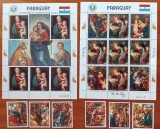 Cumpara ieftin PARAGUAY-&#039;&#039;PICTURI- de -RUBENS-RELIGIE&#039;&#039;CRACIUN-MADONA&#039;&#039;-2 BLOC de 7v+ vineta.+Seria de 6v--MNH NESTAMP. -Calitate EXTRA