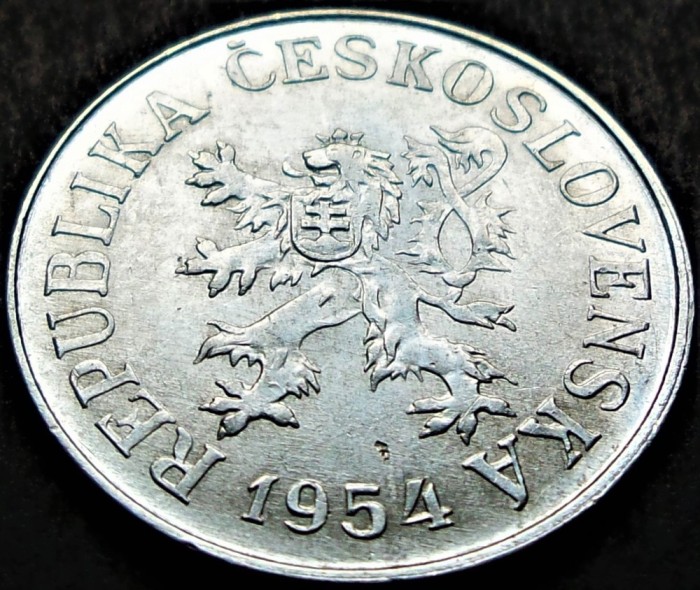 Moneda 10 HALERU - RS CEHOSLOVACIA, anul 1954 * cod 3062 = excelenta