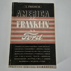 Carte veche I Franck America de la Franklin la Ford