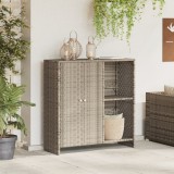 vidaXL Dulap de depozitare Gri deschis 100 x 36 x 102cm Ratan
